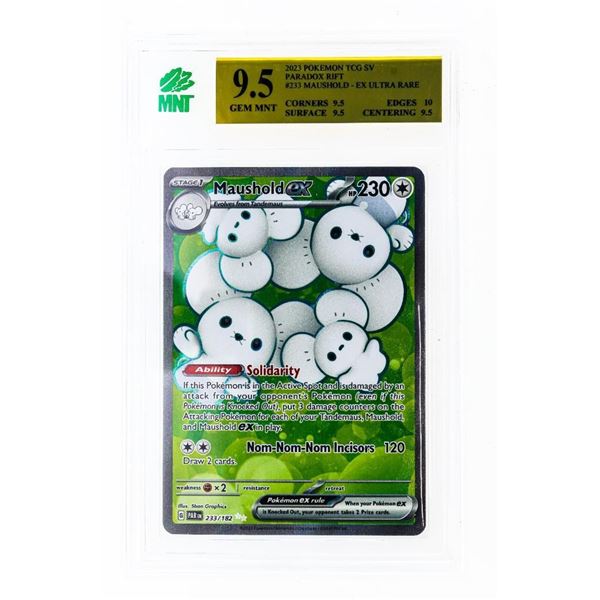 MR - 2023 Pokemon Paradox Rift Maushold EX #233/182 MNT 9.5