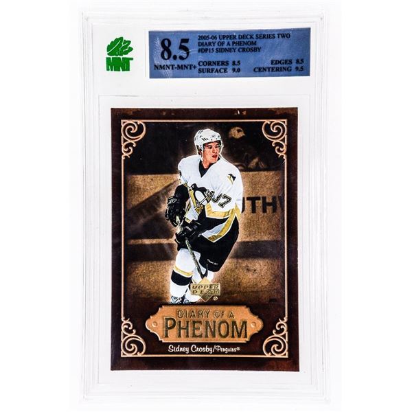 SE - 2005-06 Upper Deck Diary Of A Phenom #DP15 Sidney Crosby - MNT 8.5