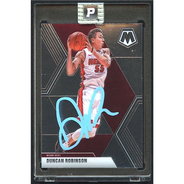 Duncan Robinson Signed 2019-20 Panini Mosaic #170 RC (PA Encapsulated)
