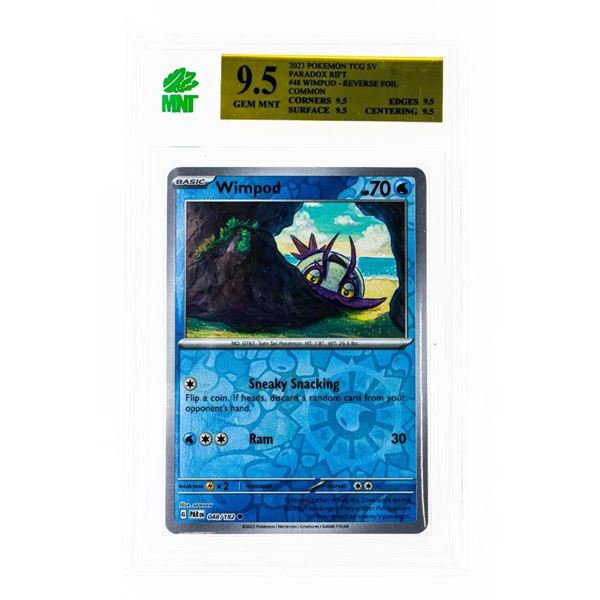 SG - Pokémon TCG SV-Paradox Rift Wimpod #48/182 Reverse Holo Common 48/182 MNT 9.5
