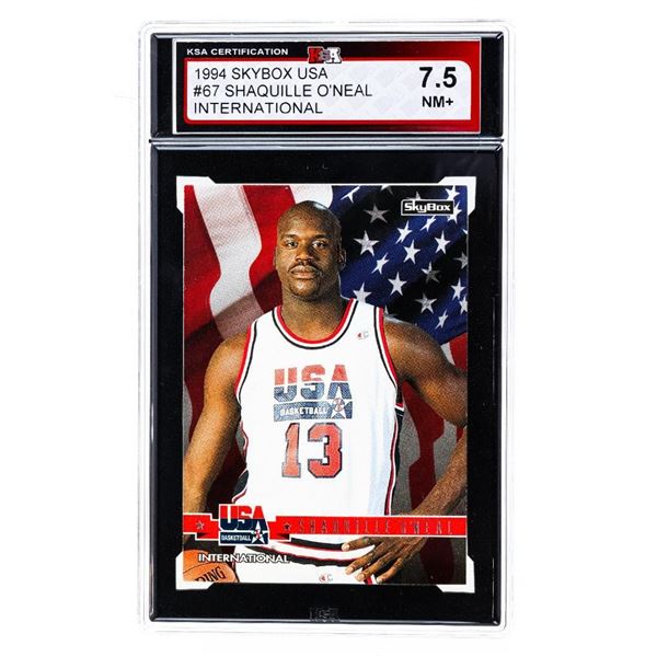 (SR) 1994 Sktbox USA #67 Shaquille O'Neal International KSA7.5 NM+