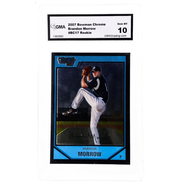 2007 Bowman Prospects #BP17 Brandon Morrow Seattle Mariners - Graded GMA Gem Mint 10
