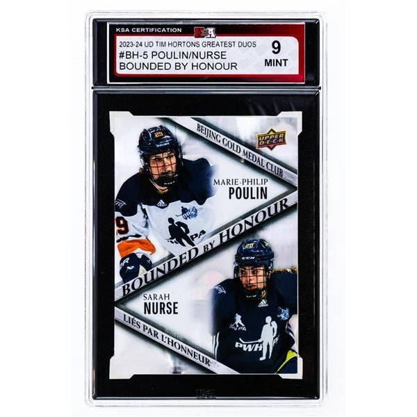2023-24 UD Tim Hortons - Duos Bounded By Honour - # BH-5 POULIN/NURSE KSA MINT 9 (skr)