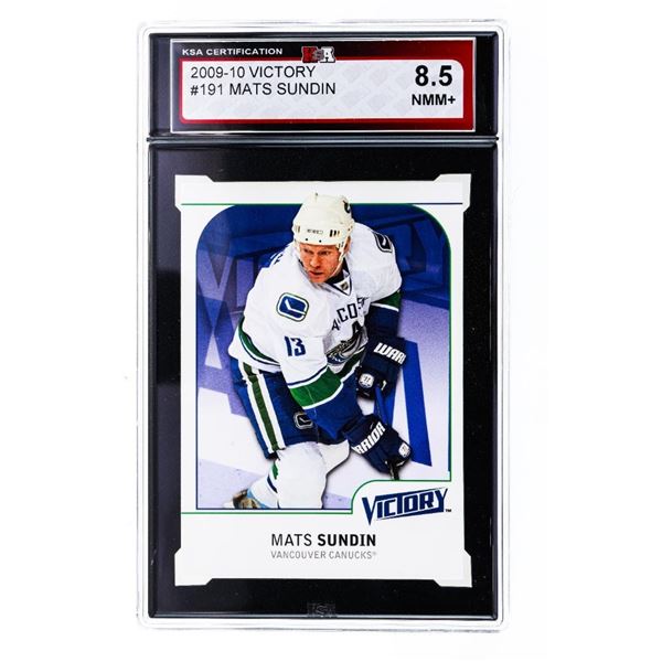 2009-10 Upper Deck Victory #191 Mats Sundin Vancouver Canucks - KSA 8.5 (KR)