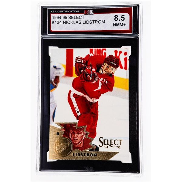 MO - Nicklas Lidstrom #134 1994-1995 Select - Graded KSA 8.5