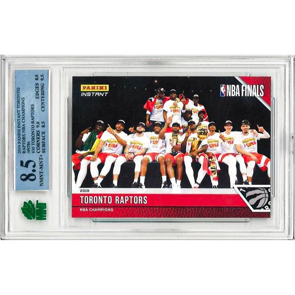 ME - 2018-19 Panini Instant “NBA Finals” - Toronto Raptors #28 Graded 8.5