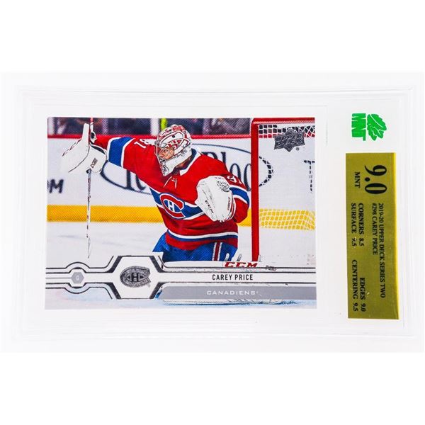 ME - Carey Price #298 Montreal Canadians 2019-2020 Upper Deck Series Two - MNT 9