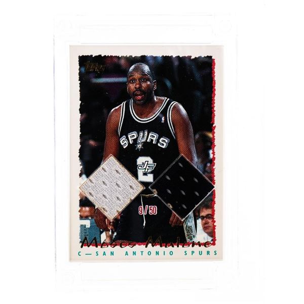 Jersey Fusion Basketball Edition -Material From A Jersey Worn in 1994-95 by "MOSES MALONE" Spurs