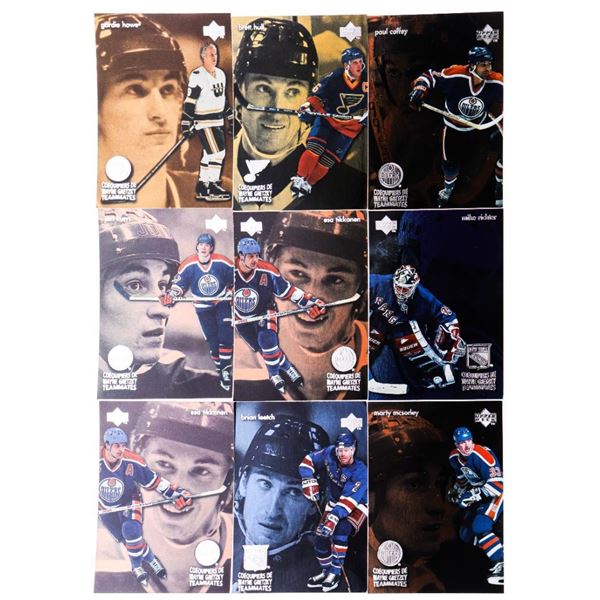 Lot - 9 UD Wayne Gretzky Teamates Cards