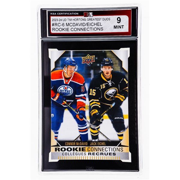 MC - McDavid & Eichel #RC-6 Rookie Connections 2024 Tim Horton's Greatest Duos KSA 9