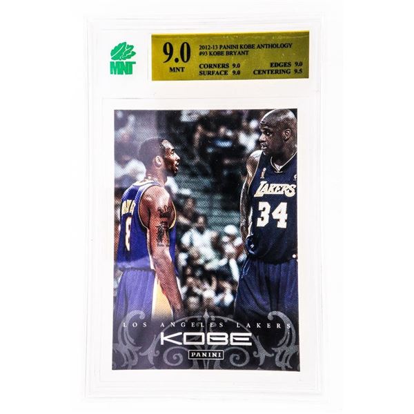OR - Kobe Bryant #93 Los Angeles Lakers 2012-2013 Pannini Kobe Anthology - MNT 8.5