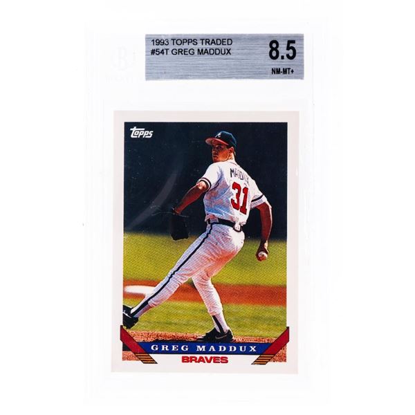 Topps 1993 Traded #54T "GREG MADDUX" 8.5 Beckett