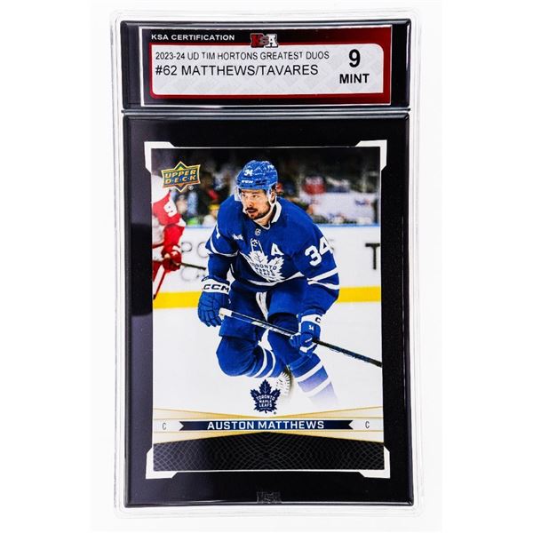 MC - 2023-24 23/24 Tim Hortons Greatest Duos #62 Auston Matthews John Tavares Leafs - KSA 9