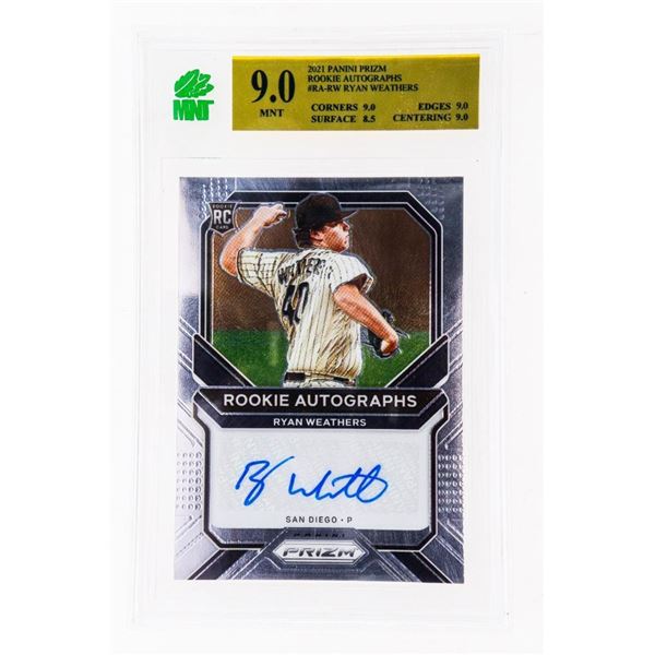 CR - Ryan Weathers [Silver Prizm] #RA-RW 2021 Panini Prizm Rookie Autographs - MNT 9