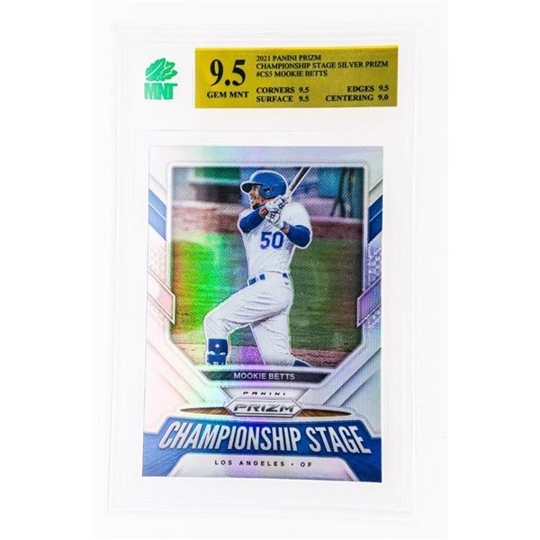 OR - 2021 Panini Prizm Championship Stage Mookie Betts #CS5 - MNT 9.5
