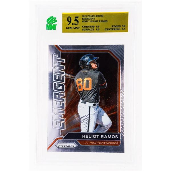 OR - 2021 Panini Prizm Emergent Heliot Ramos #EM15 Giants - MNT 9.5