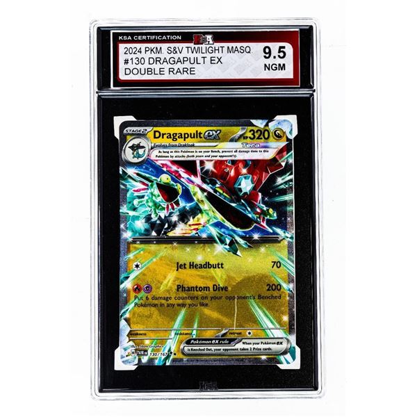 SE - KSA 9.5 Mint 2024 Pokemon Twilight Masquerade Dragapult EX Double Rare 130