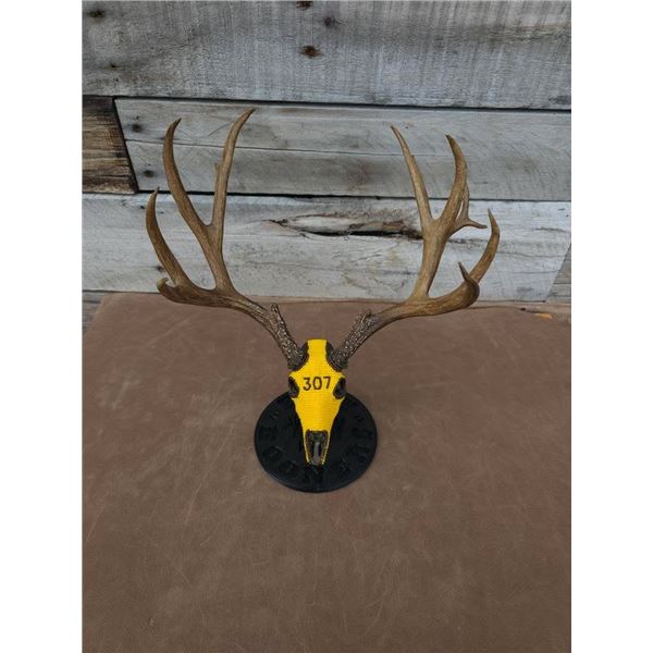 Custom Beaded Wyoming 307 Baby Booner Mule Deer Euro