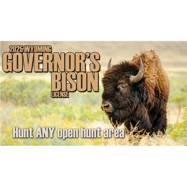 2025 Wyoming Governor's Bison License