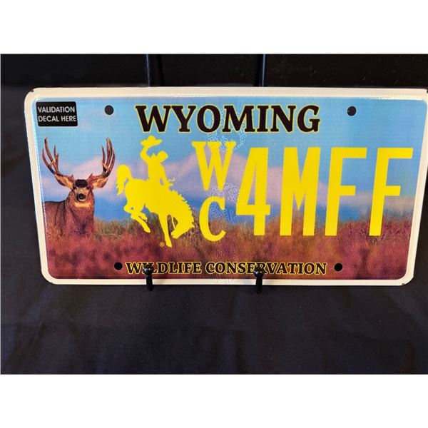 Wyoming Wildlife Conservation Mule Deer Plate
