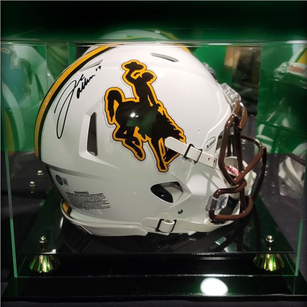 Autographed Josh Allen Wyoming Football Helmet
