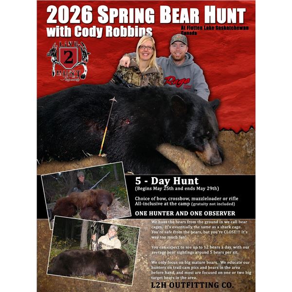 Canada Bear Hunt with Cody Robbins