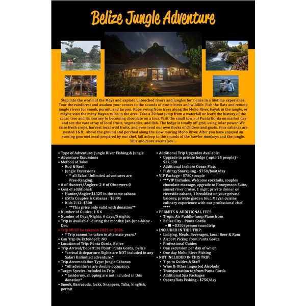 Belize Jungle Advneture