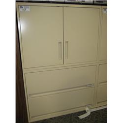 2 Drawer Lateral File Cabinet W/storage Cabinet