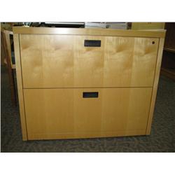 Ash Maple 2 Drawer Lateral File Cabinet