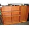 Image 1 : Cherry Bookcase Wall Unit W/cherry 4 Ft