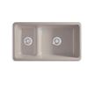 Image 2 : Kohler "Iron/Tones" Top/Undermount Kitchen Sink - "Biscuit Colour"