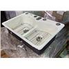 Image 2 : Kohler "Langdale" Undermount Double-Bowl Kitchen Sink - White