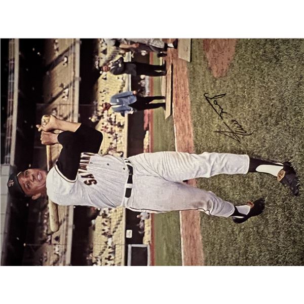 Willie Mays signed photo