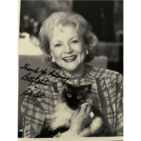 Betty White signed photo