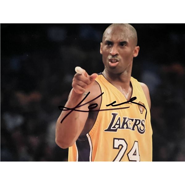 Kobe Bryant signed photo