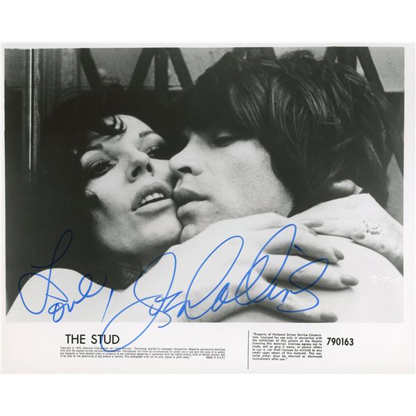 Joan Collins signed The Stud movie still
