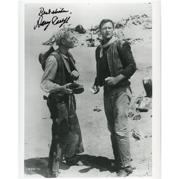 Silent Film Star Harry Carey Jr. signed movie still