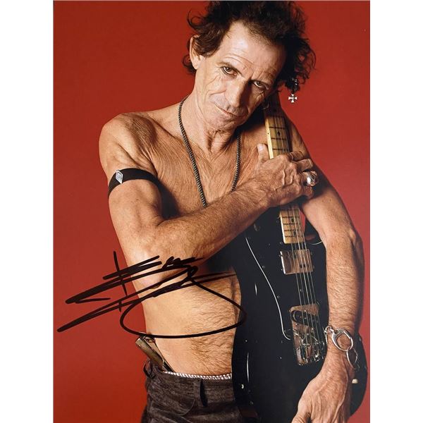 Rolling Stones Keith Richards signed photo. GFA Authenticated