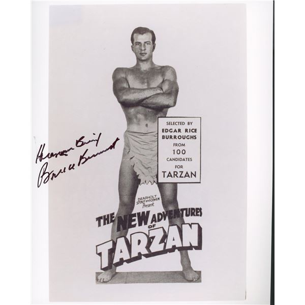 Bruce Bennett signed Tarzan photo