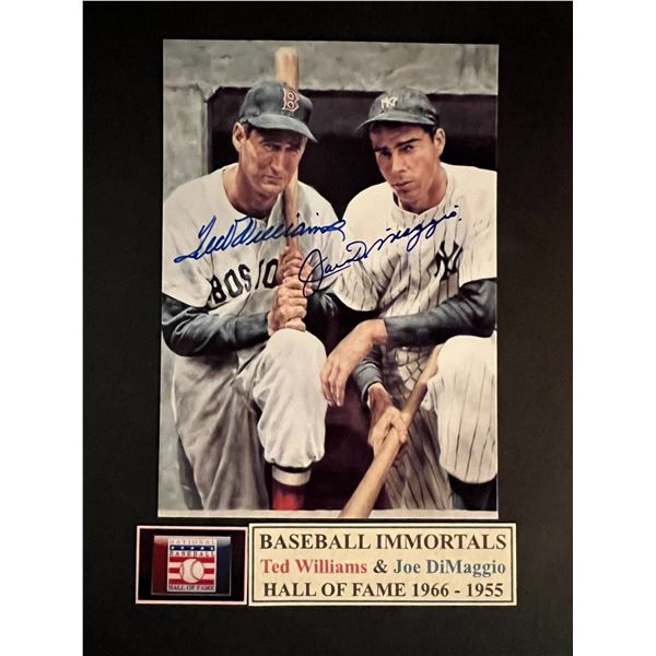 Ted Williams / Joe DiMaggio signed photo