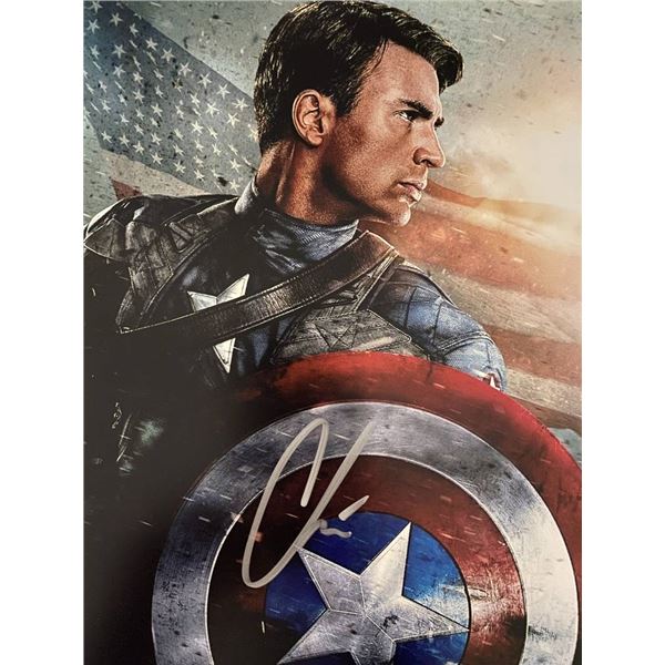 Avengers Chris Evans signed movie photo