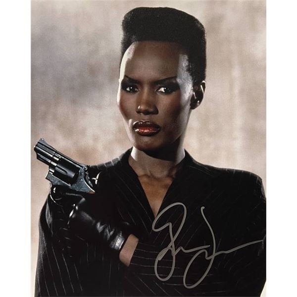 James Bond Villain Grace Jones signed photo