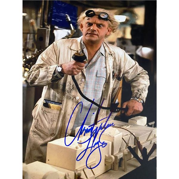 Back to the Future Christopher Lloyd signed movie photo