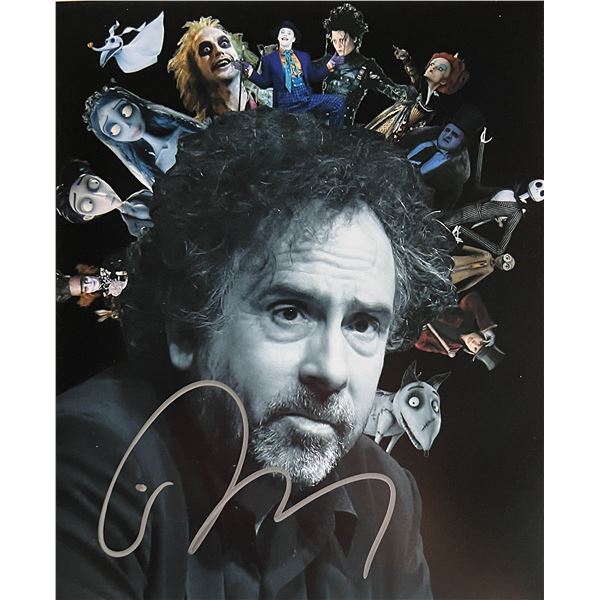 Beetlejuice Tim Burton signed photo