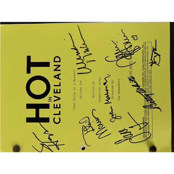 Hot in Cleveland cast signed script