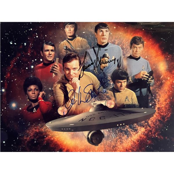 Star Trek cast signed photo