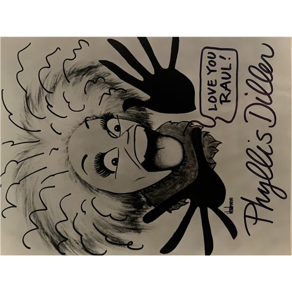 Phyllis Diller signed photo.