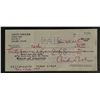 Arch Oboler signed check
