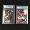 Image 1 : LOT OF 2 GRADED MARVEL CARDS