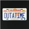 Image 1 : CHRISTOPHER LLOYD SIGNED "OUTATIME" LICENSE PLATE FROM BACK TO THE FUTURE (KB AUTHENTICS COA)